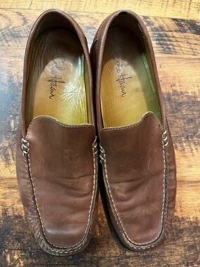 Cole Haan Brown Leather Slip-On Loafers